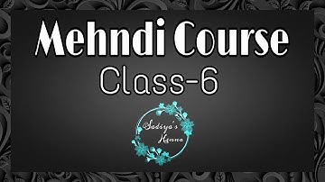Mehndi class 6 | Easy front hand mehndi design | Mehndi | Mehndi tutorial | easy mehndi course