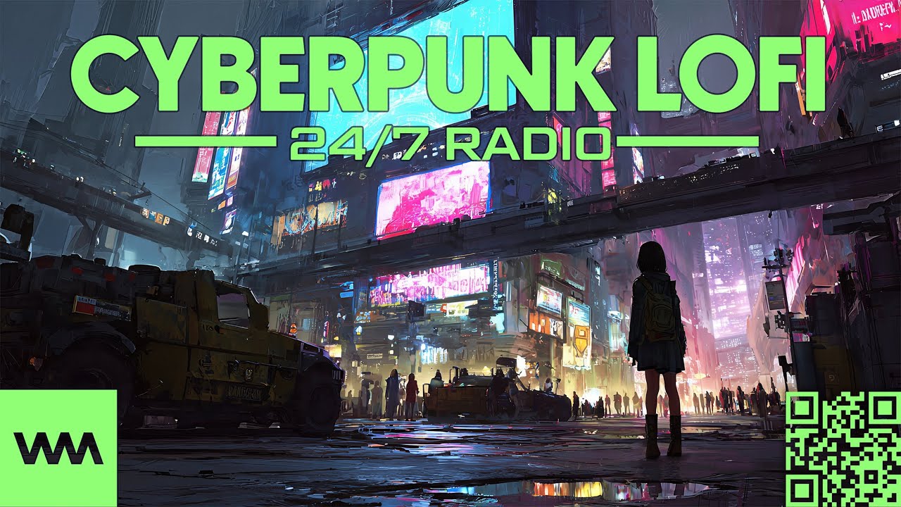 Chill Cyberpunk Radio // 24/7 Chill Lofi to Relax in Space To  🚀