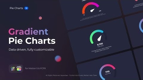 Apple Motion Template: Gradient Pie Charts for Motion & FCPX