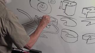 Art Basics with Dick Termes: Drawing - Different Forms: Spirals, Ribbons and Walls
