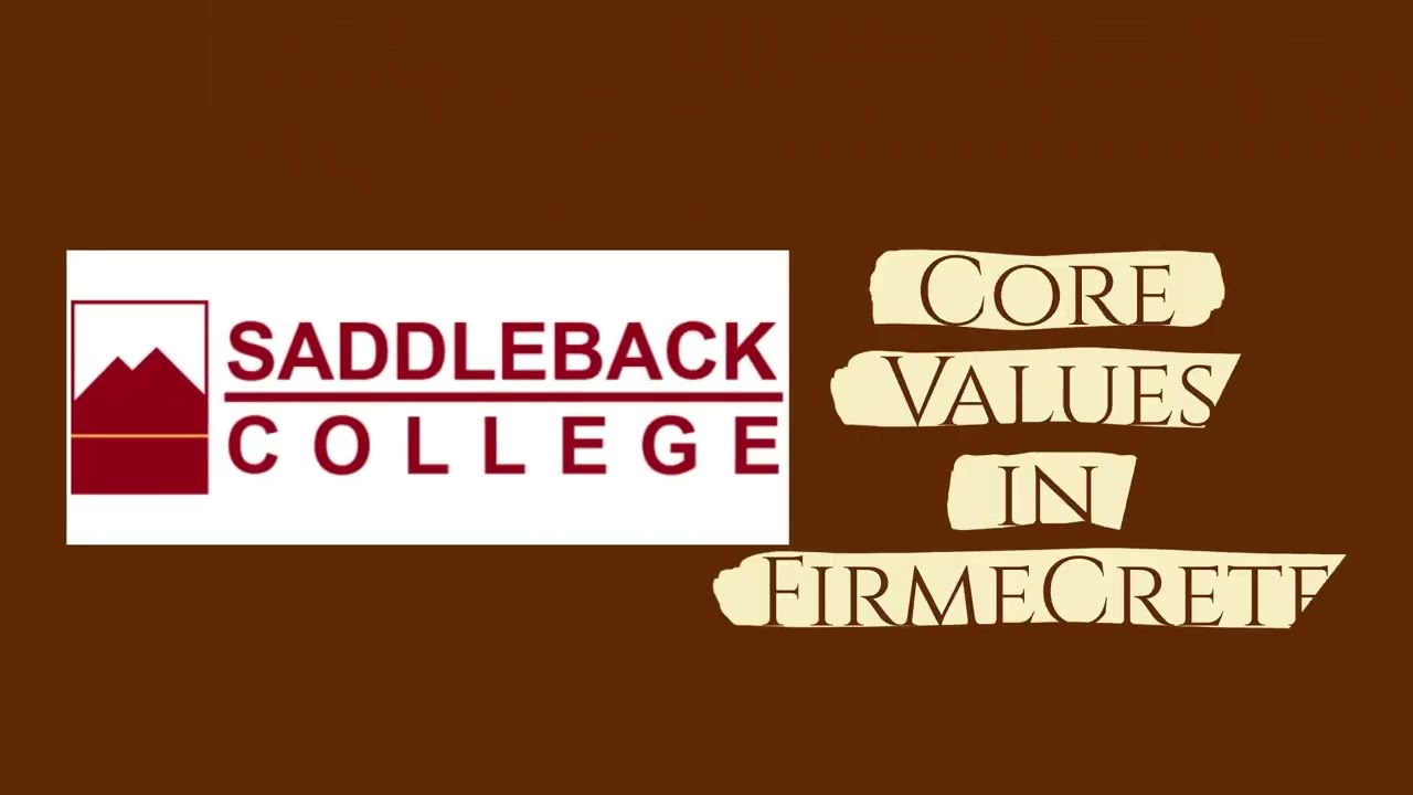 Saddleback College Core Values in Concrete | FirmeCrete Architectural Lettering Install