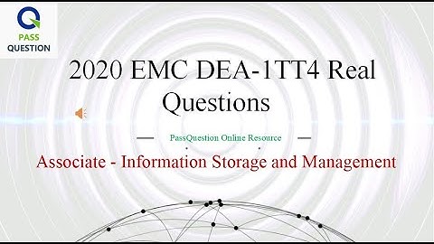 EMC ISM V4 DEA-1TT4 Real Exam Questions