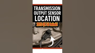 2015 QX50 Infiniti Transmission Output Sensor location #QX50 #infiniti