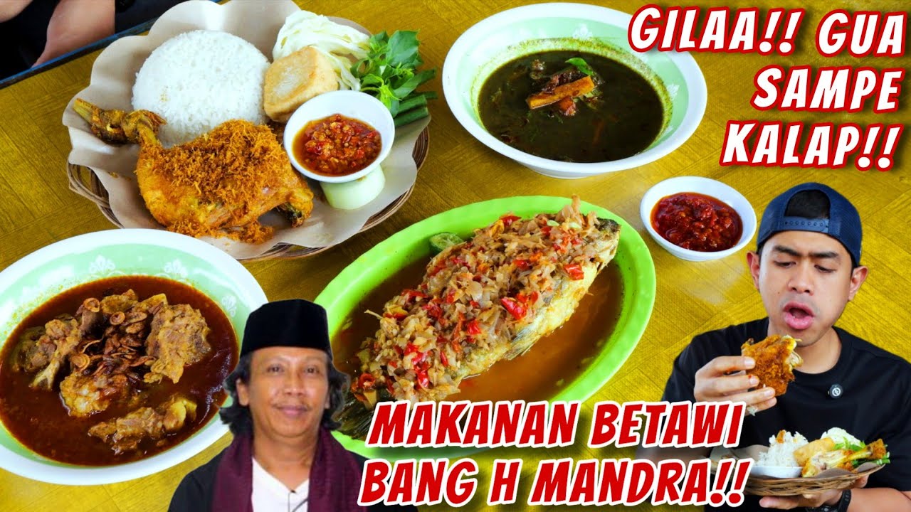 MUKBANG DI WARUNG MAKAN ARTIS LEGENDARIS BANG H MANDRA!!