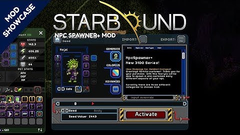 Starbound - NPC Spawner+ Mod