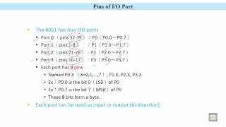 Famous Microprocessor based Systems | C7 - L7 | Pins of I/O Port Profile