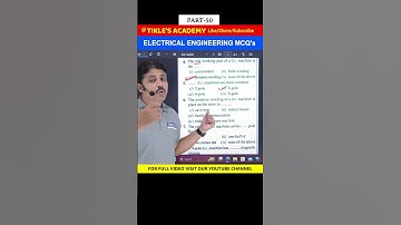 ELECTRICAL ENGINEERING OBJECTIVE QUESTIONS (MCQ) PART 50 #shorts #electricalengineering