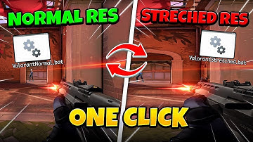 1 CLICK = Stretched Valorant Instantly [ Tutorial + Free Files ]😳