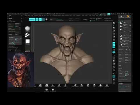 Orc Sculpt Part 1 - Zbrush Blockout - YouTube