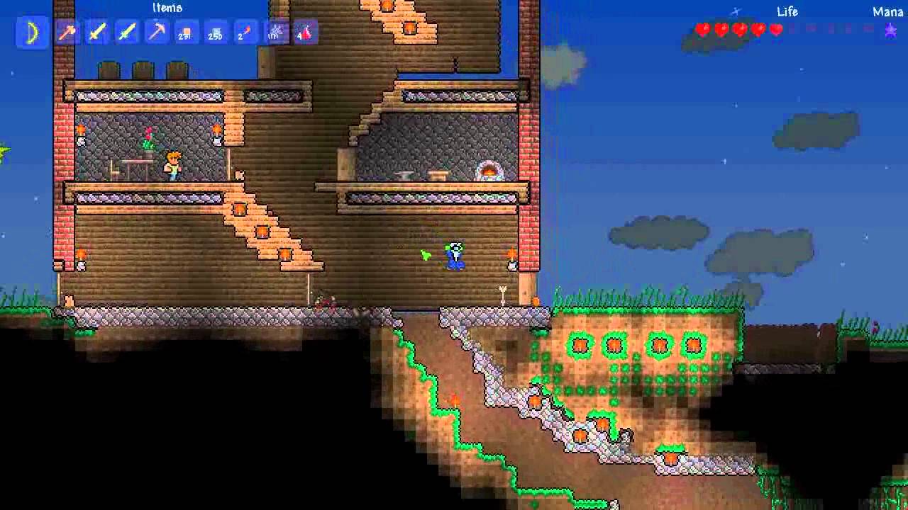 Terraria Ep.7 Doctor Bones give me your hat! My first Blood moon Live Commentary. YouTube