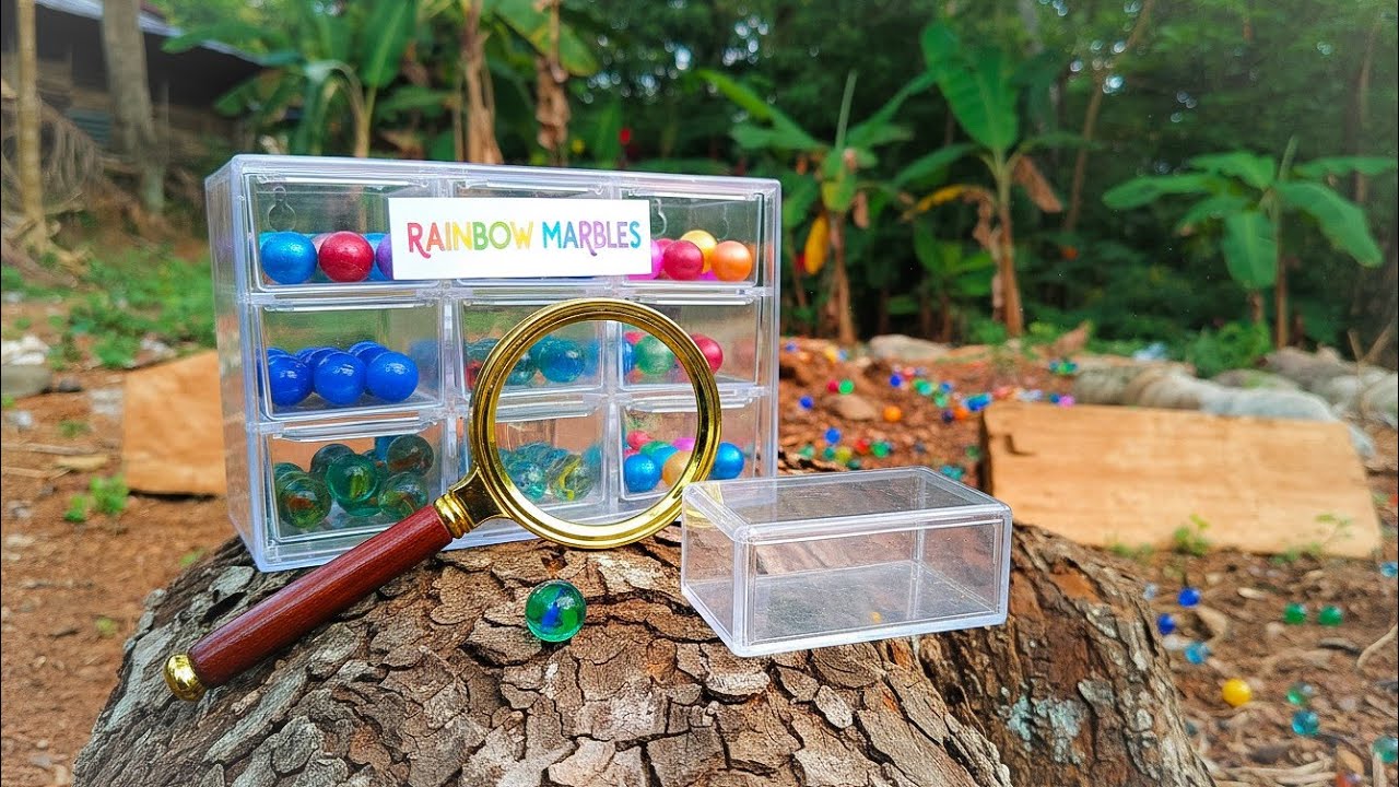 🌈🔍 Colorful Marble Hunt | Lost Rainbow Marbles Adventure