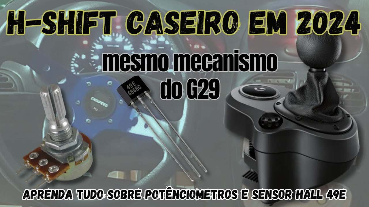 APRENDA FÁCIL : Usar sensor hall 49e ou potenciômetro no seu H-Shift caseiro. testes na pratica!