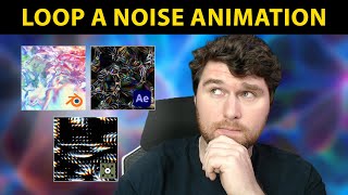 Loop a noise Animation | Blender | After Effects | Touchdesigner