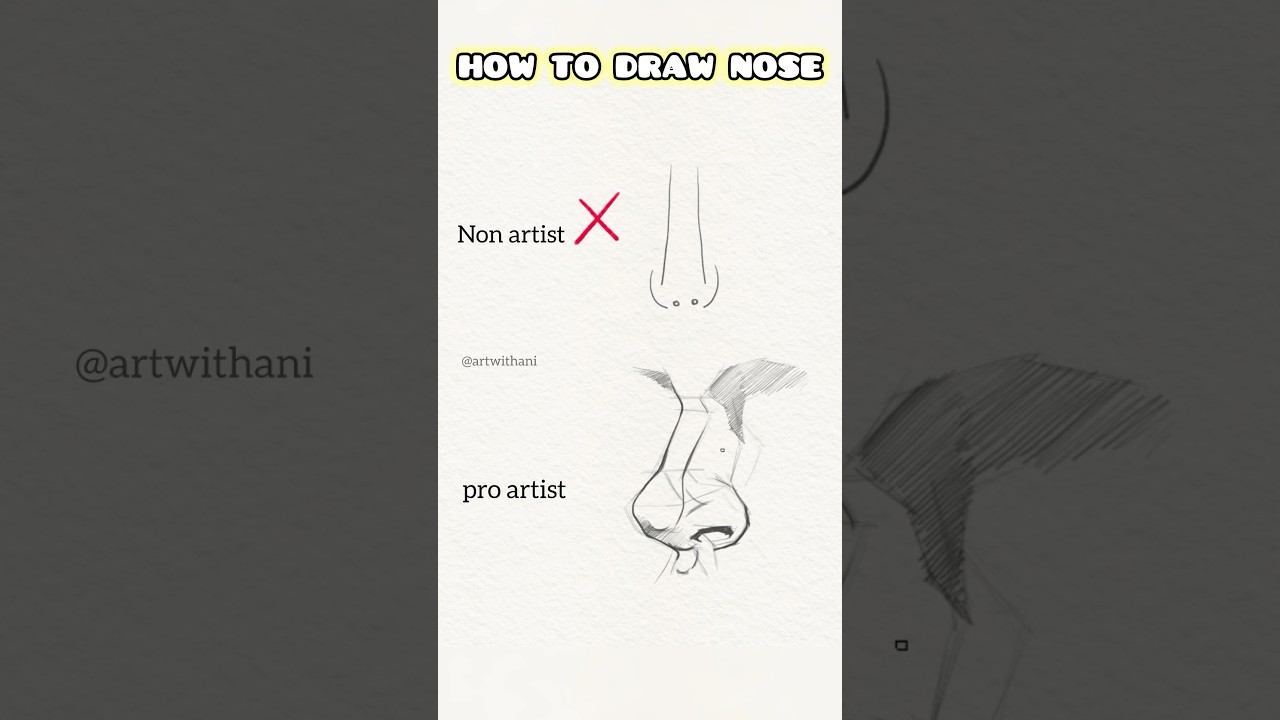 HOW TO DRAW NOSE | 