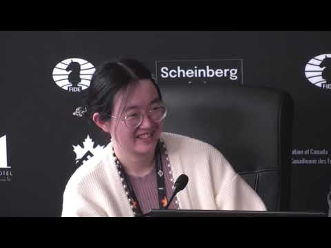 Press Conference with Tan Zhongyi  | Winner of the Women's FIDE Candidates