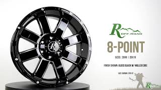 REMINGTON - 8-POINT Gloss Black w/ Milled Edges - SPOTLIGHT