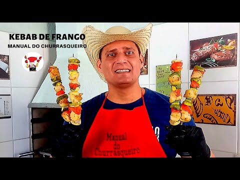 Vídeo: Espeto De Frango Com Legumes