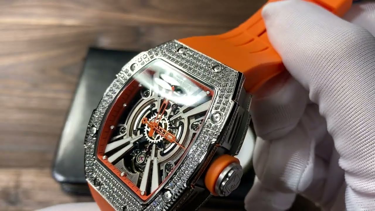 BRIGHT COLOR WATCH! Haofa 1907S Mechanical Mens Watch--Shining on your wrist