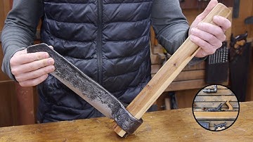 Restoring the froe | Sharpening and new bitternut hickory handle | Hand tool woodworking