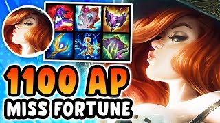 Miss Fortune but I have 1100 AP and instantly delete your whole team (7500+ Damage Ult, 99% Slow)