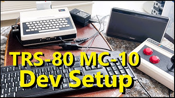Radio Shack TRS-80 MC-10 Game Development Setup