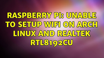 Raspberry Pi: Unable to setup WiFi on Arch Linux and Realtek rtl8192cu (2 Solutions!!)