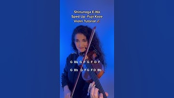 Thumbnail of Shinunoga E-Wa (Sped Up🤯) Fujii Kaze Violin Tutorial by Susan Holloway