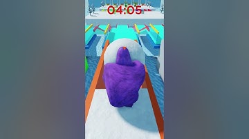 GRIMACE SNOW BALL RACE ❗❗ *PART 2* #shorts #roblox