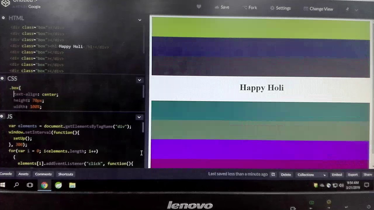 Happy holi | a little coding - YouTube