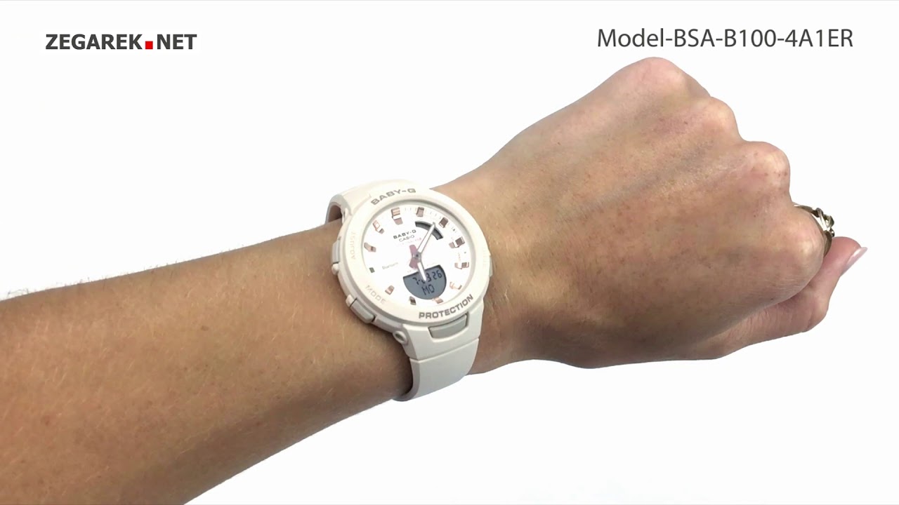 Casio Baby-G BSA-B100-4A1ER - Zegarek.net - YouTube