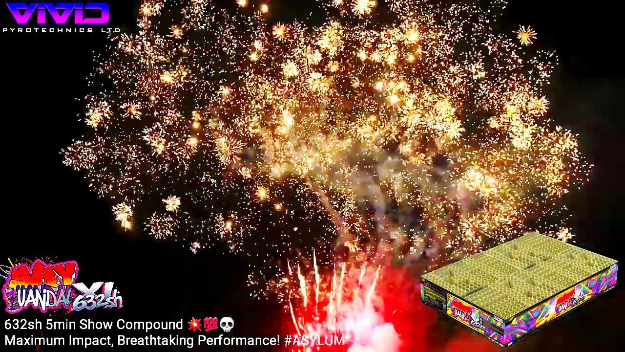 SKY VANDAL XL - Vivid Pyrotechnics 632shot! F3 #fireworks