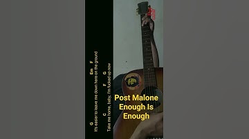 Thumbnail of Post Malone - Enough Is Enough Guitar Chords cover #shorts