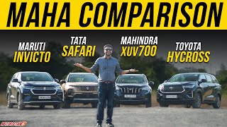 New Tata Safari vs Mahindra XUV700 vs Toyota Innova Hycross vs Maruti Invicto