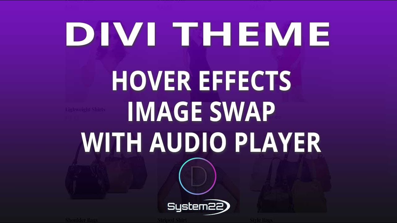 Divi Theme Hover Effects Image Swap With Audio Player 👍