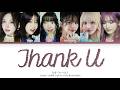 IVE Thank U (Japanese version) Lyrics (Color Coded Lyrics)