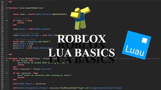 Roblox Lua Basics Tutorial