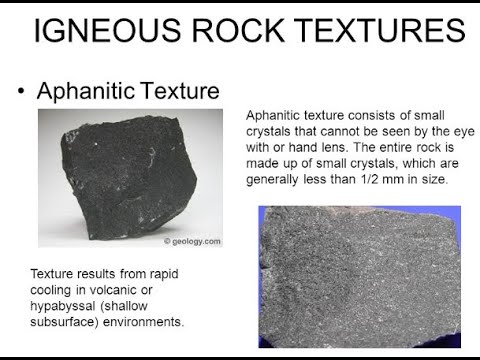 The Textures of Igneous Rocks - Geology In