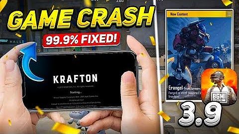😭Game Crash Problem After BGMI 3.9 Update | How To Fix Game Crash Problem in BGMI |