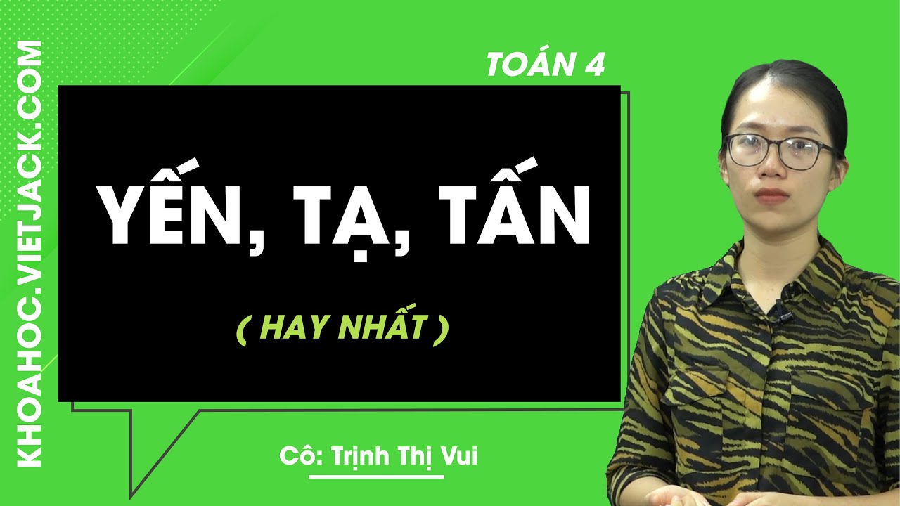 Yến, tạ, tấn - Toán 4 - Cô Trịnh Thị Vui 2020 (HAY... - youtube