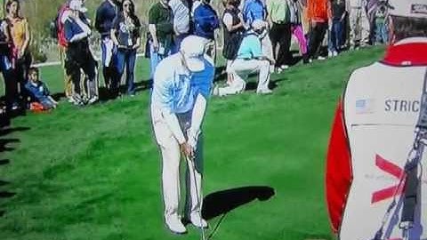 Steve Stricker - Pitching Action (Regular Speed and Slow-Motion)