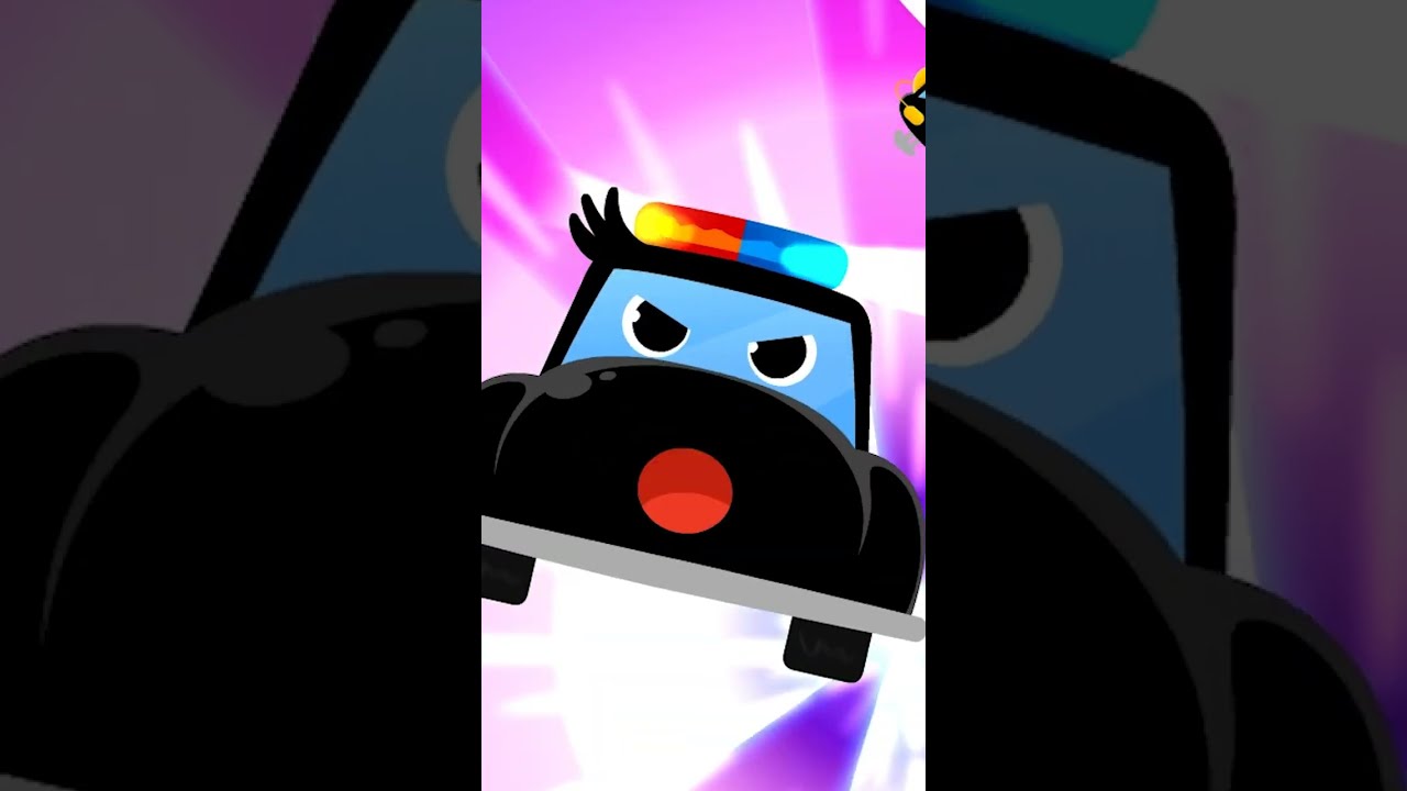 警車特攻隊來啦！🚓 波麗士車隊 | 鯊魚寶寶 Baby Shark 碰碰狐 Pinkfong #shorts