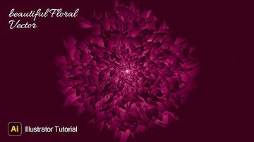 How To Create Beautiful Floral Vector in Illustrator Using Blend Tool  #illustrator #ideahub
