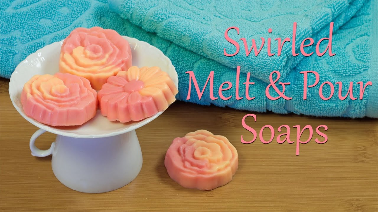 Melt and Pour Soap: How To Make Swirled Melt And Pour Soaps 