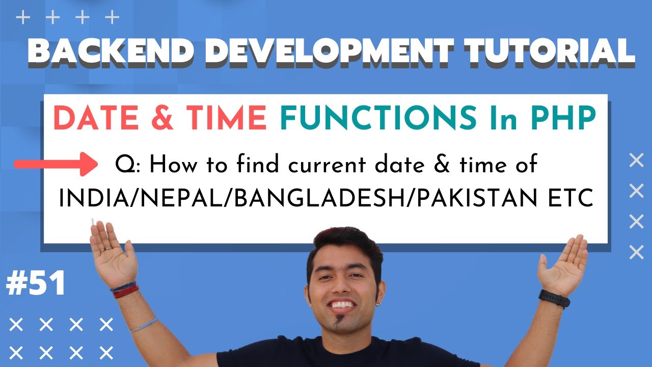 php datetime now  New  PHP Date and Time Function in Hindi | Find Current date \u0026 time in PHP | PHP Tutorial in Hindi #51