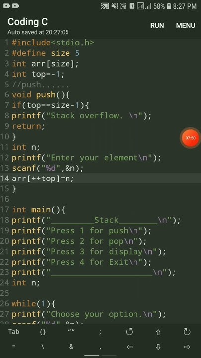 stack using array|stack data structure|stack data structure using array ... image.