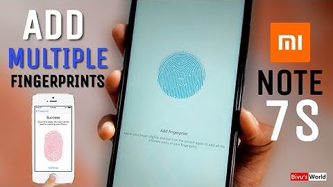 How to add multiple fingerprints on redmi phones | Redmi note 7s fingerprint settings | Bivu