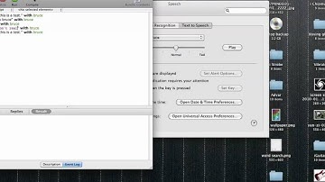 how to use apple script speech synthesis