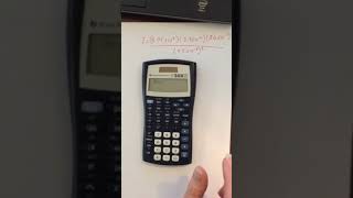 Scientific Notation on TI-30x