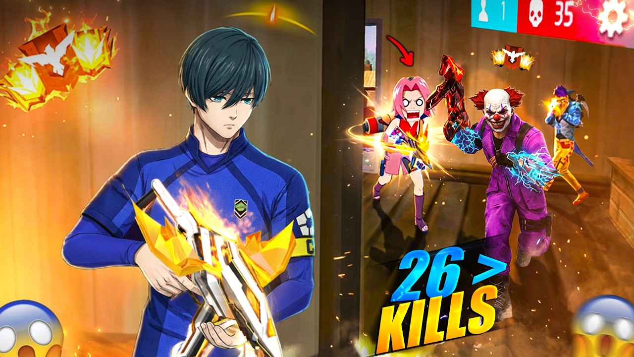 BLUELOCK PHASE 2 RIN BUNDLE 🤯 SOLO VS SQUAD 21 KILLS 🎯UMP + SCAR III - GARENA FREE FIRE | PK GAMERS