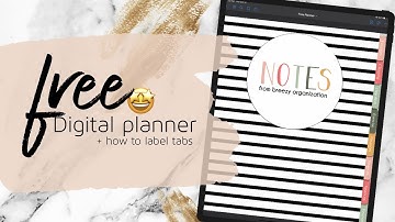 How to label tabs in goodnotes EASY! + FREE DIGITAL PLANNER